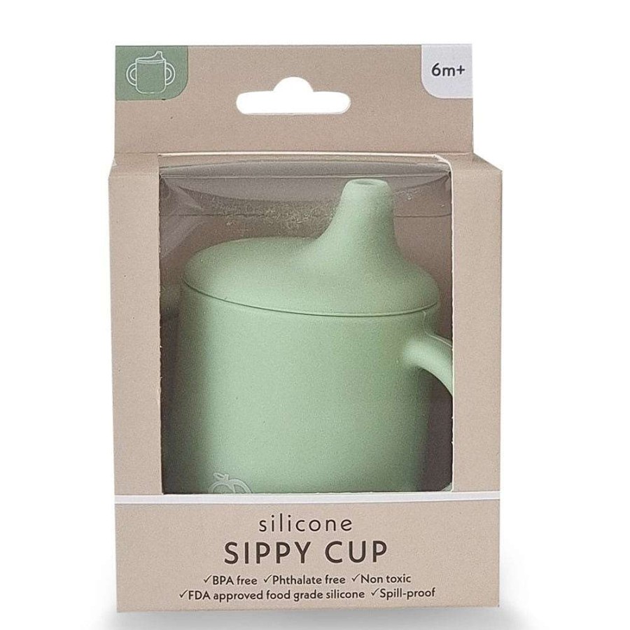 Feeding Plum Cups | Plum Silicone Sippy Cup Olive