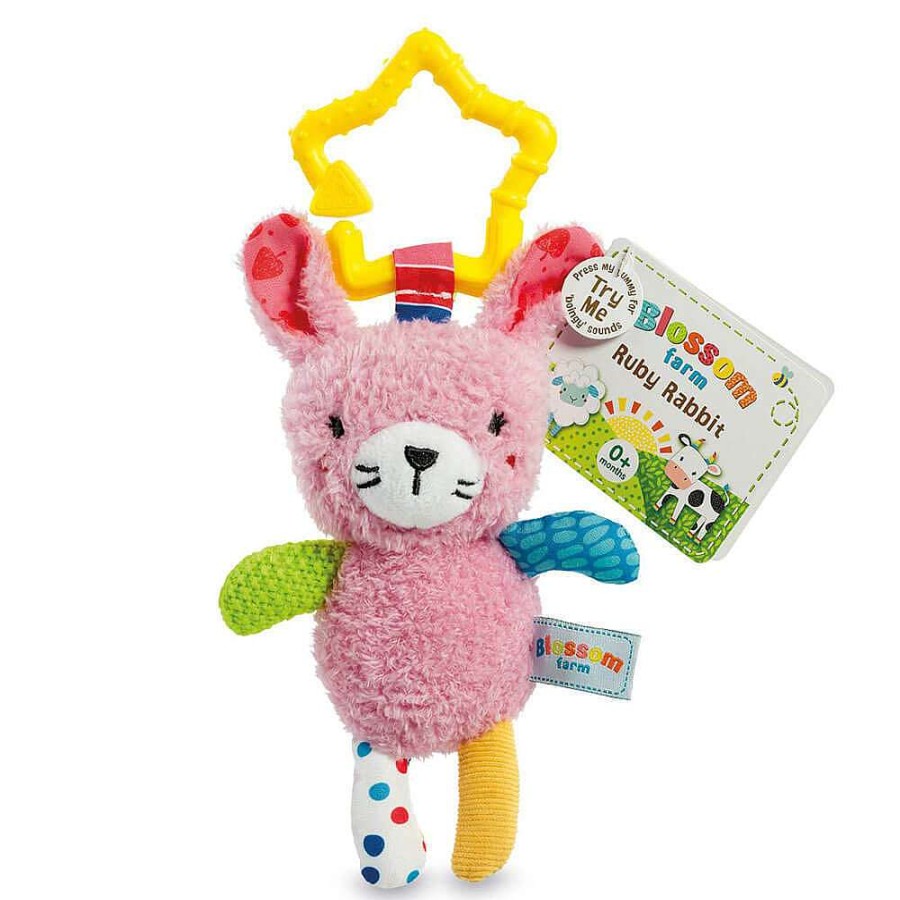 Playtime Early Learning Centre Plush Toys | Elc Blossom Farm Ruby Rabbit Boingy