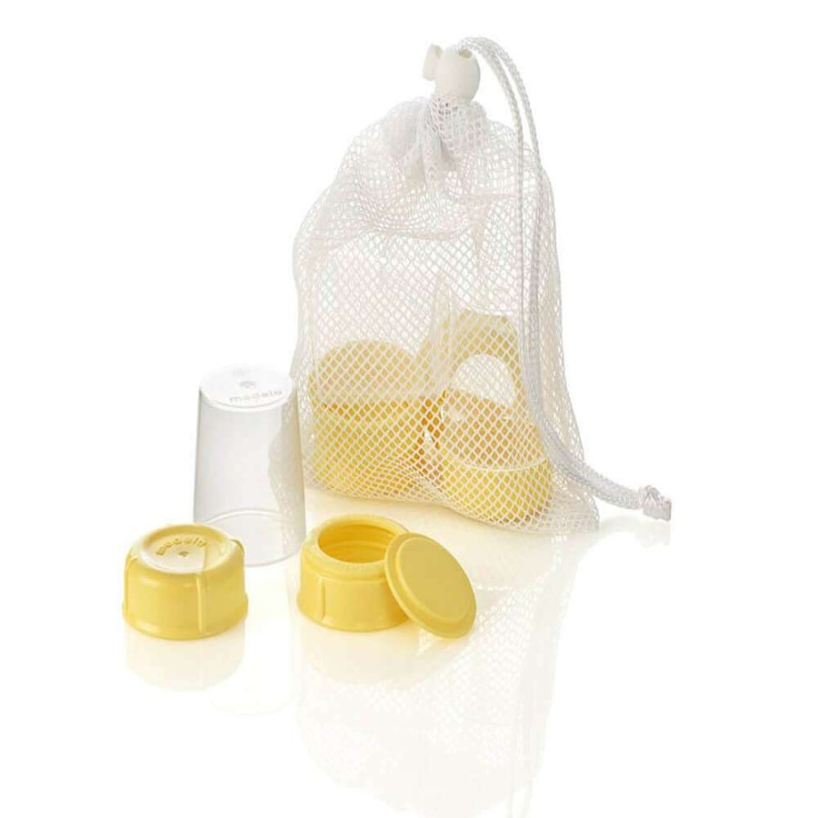 Feeding Medela Bottles & Teats | Medela Wide Base Bottle Collar & Lid Set