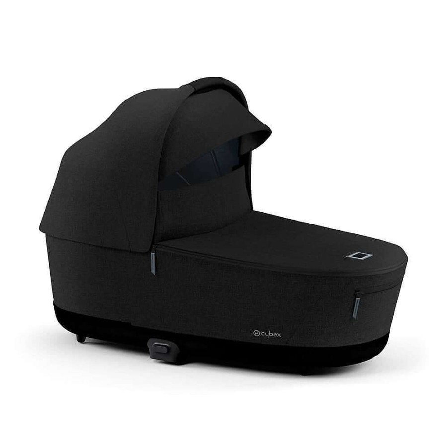 Prams Cybex Pram Bassinets | Cybex Priam Lux Carry Cot Stardust Black