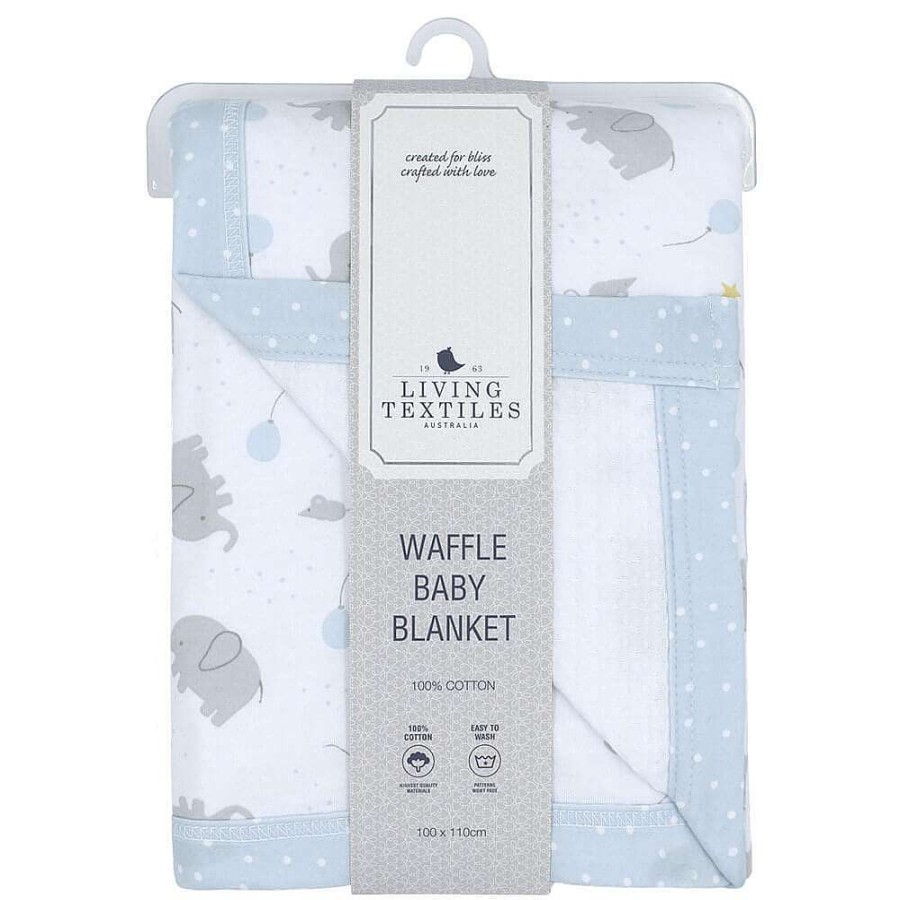 For Mum Living Textiles 3Rd Trimester | Living Textiles Cot Waffle Blanket Jersey