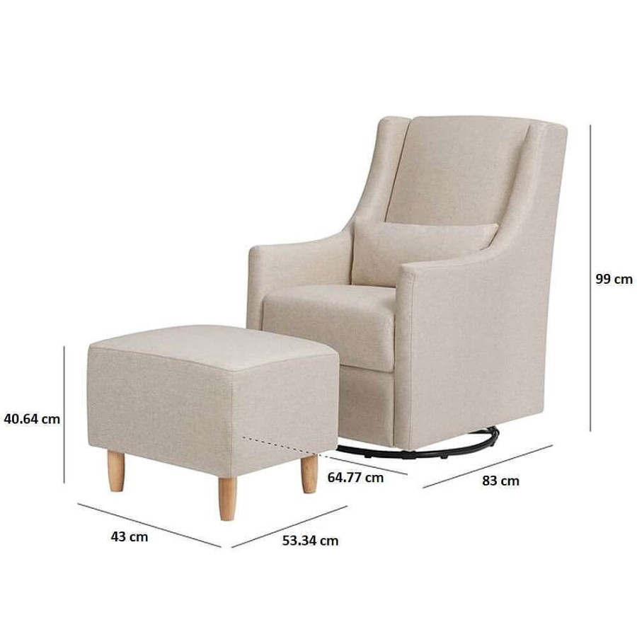 Nursery Babyletto Nursing Chairs | Babyletto Toco Swivel Glider & Ottoman