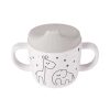 Feeding Done By Deer Plates & Bowls | Done By Deer 2 Handle Spout Cup Dreamy Dots Grey