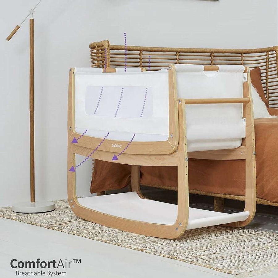 For Mum Snuz 3Rd Trimester | Snuzpod4 Co-Sleeping Rocking Bassinet Natural