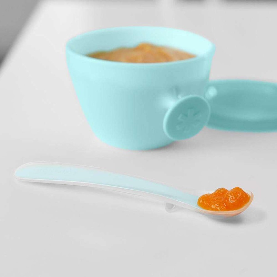 Feeding Skip Hop Utensils | Skip Hop Easy Feed Spoons Grey/Soft Teal