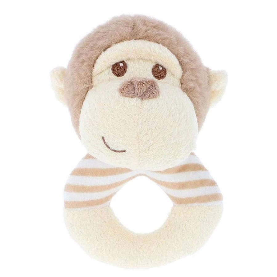 Playtime Keeleco Baby Baby Rattles | Keeleco Baby Monkey Ring Rattle