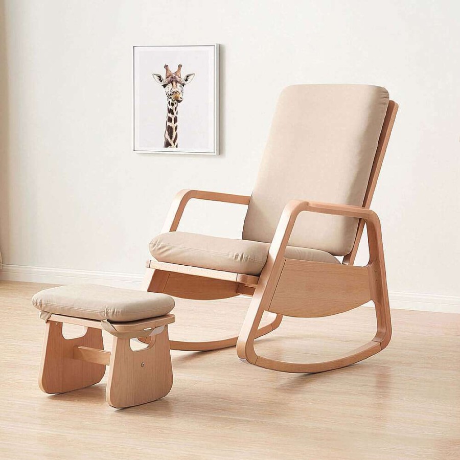 Nursery Boori Nursing Chairs | Boori Byron Rocking Footstool