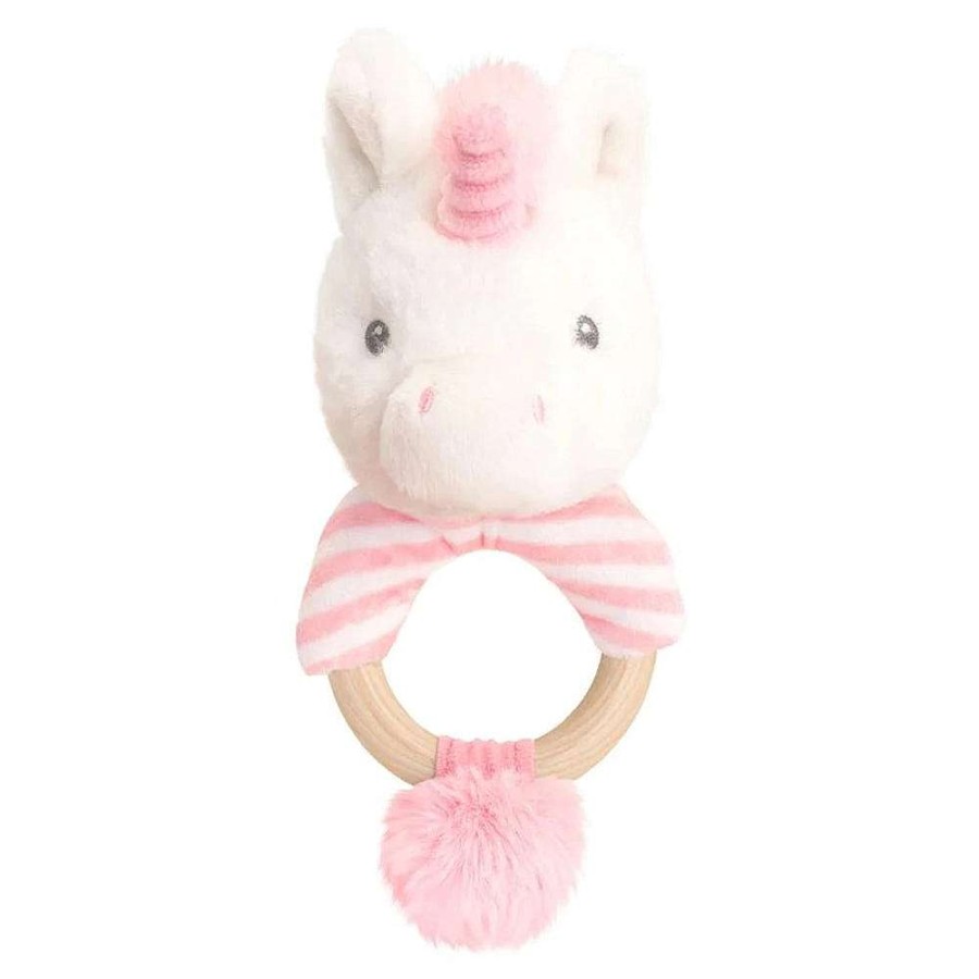 Playtime Keeleco Baby Baby Rattles | Keeleco Baby Unicorn Ring Rattle