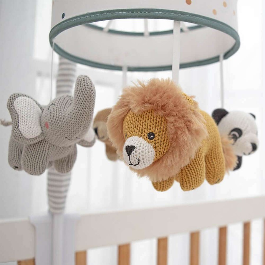 Nursery Lolli Living Baby Mobiles | Lolli Living Day At The Zoo Musical Mobile Set