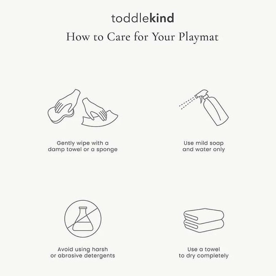 Playtime Toddlekind Playmats | Toddlekind Prettier Puzzle Playmat Kyte Mocha