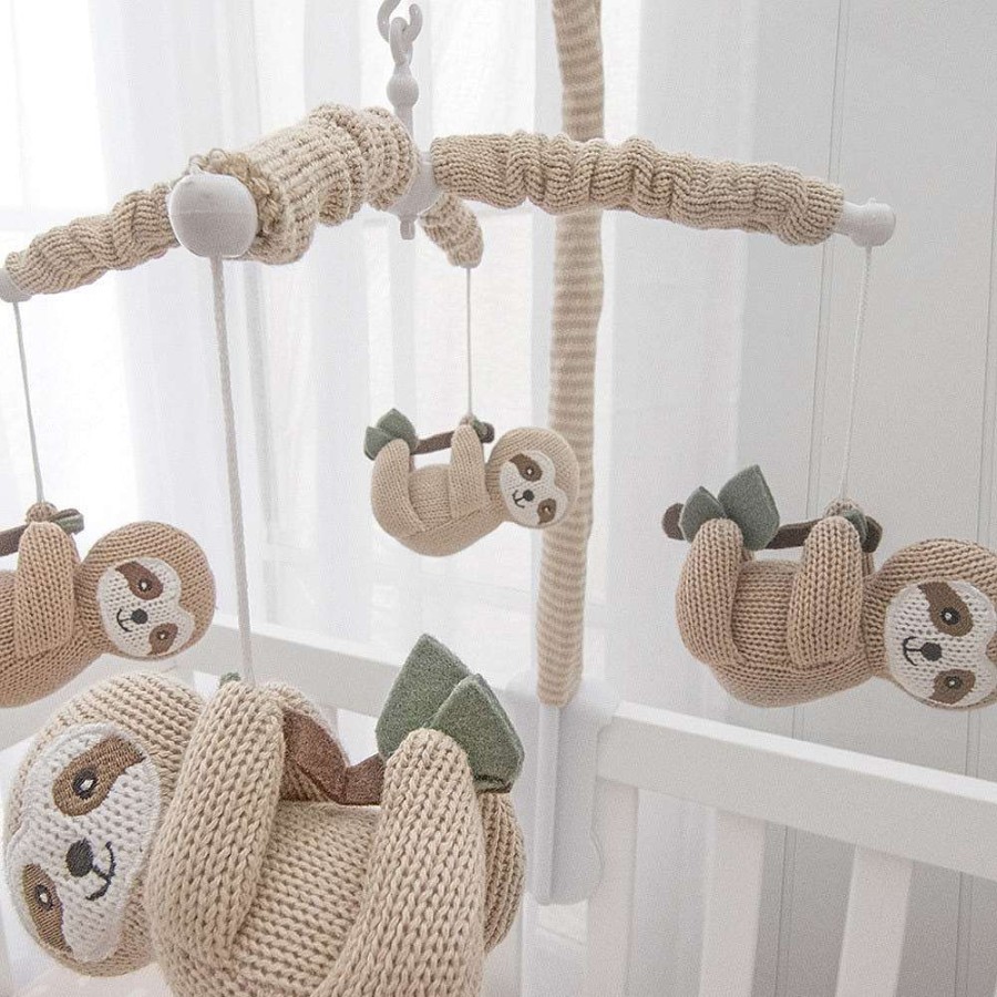 Nursery Living Textiles Baby Mobiles | Living Textiles Happy Sloth Musical Mobile Set