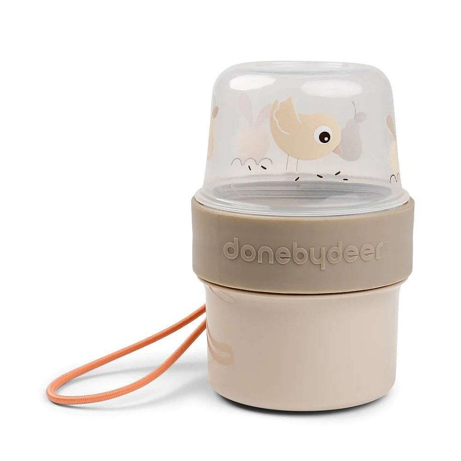 Feeding Done By Deer Storage Containers | Done By Deer To Go 2-Way Snack Container Birdee Sand