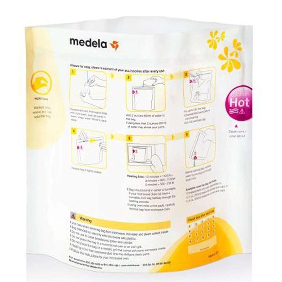 Feeding Medela Storage Containers | Medela Quick Clean Microwave Bags