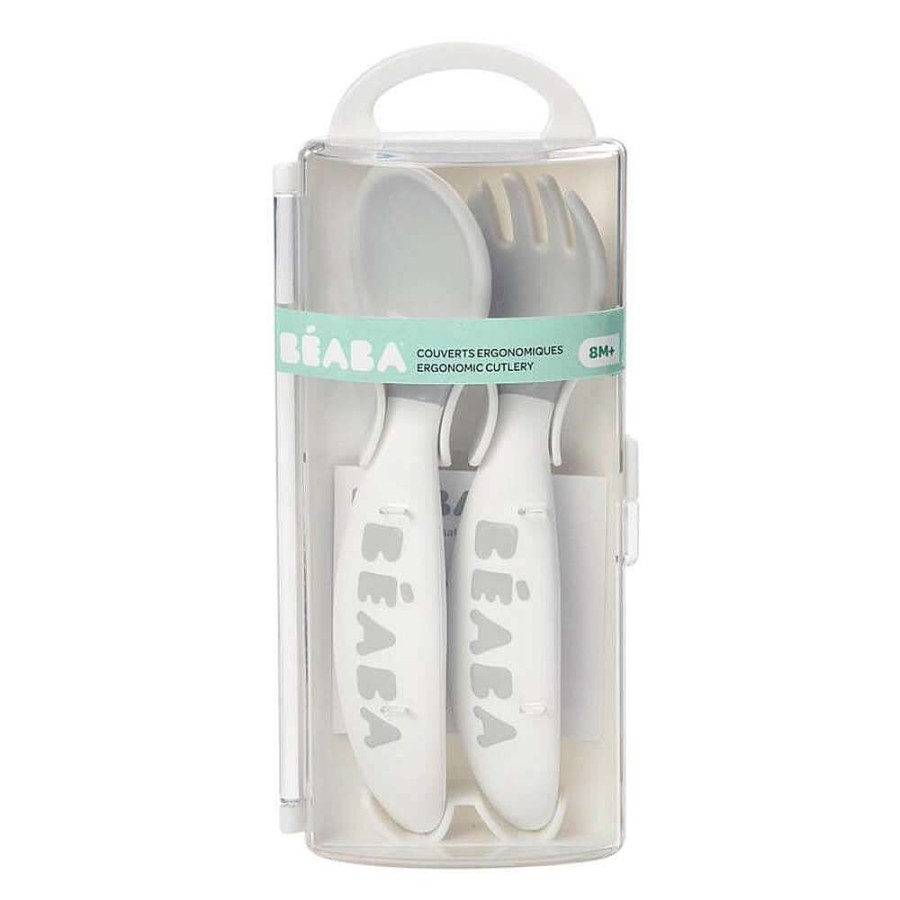 Feeding Beaba Utensils | Beaba 2Nd Stage Training Fork & Spoon