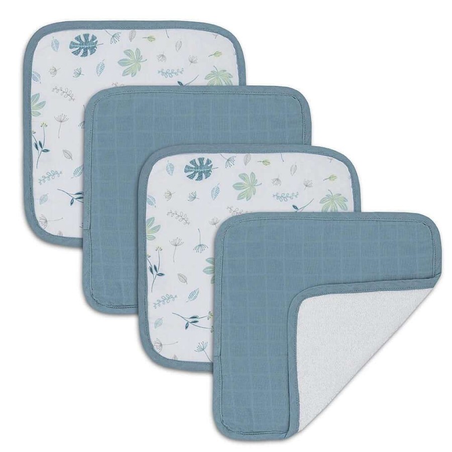 For Mum Living Textiles Newborn Essentials | Living Textiles Organic Muslin Wash Cloths 4Pk