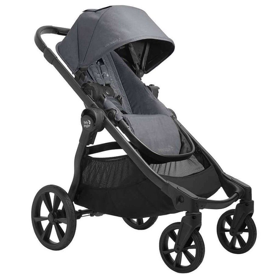 Prams Baby Jogger Double Prams | Baby Jogger City Select 2 Stroller Radiant Slate