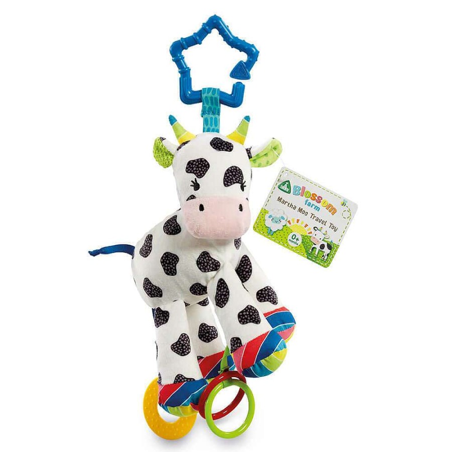 Playtime Early Learning Centre Plush Toys | Elc Blossom Farm Martha Moo Travel Toy