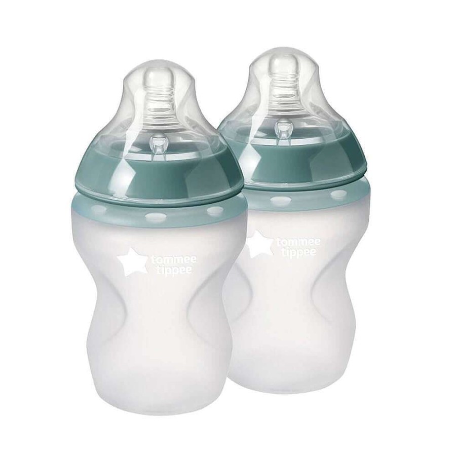 Feeding Tommee Tippee Bottles & Teats | Tommee Tippee Closer To Nature Silicone Bottle 2Pk