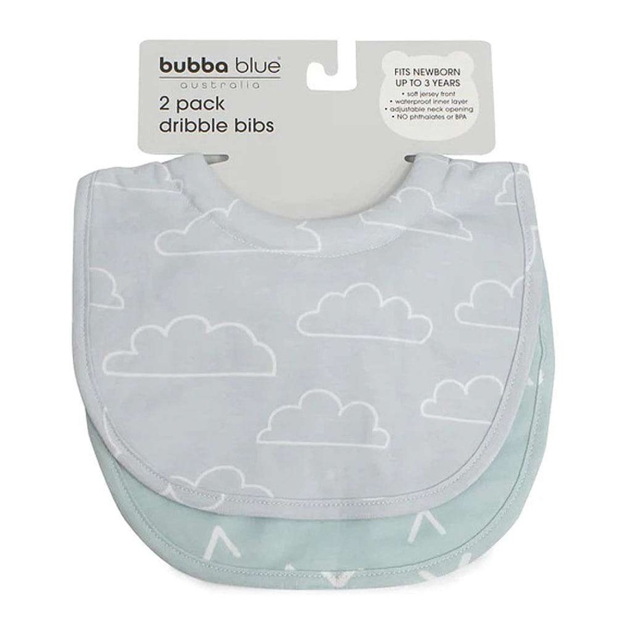 Feeding Bubba Blue Bibs | Bubba Blue Nordic Dribble Bib 2 Pack