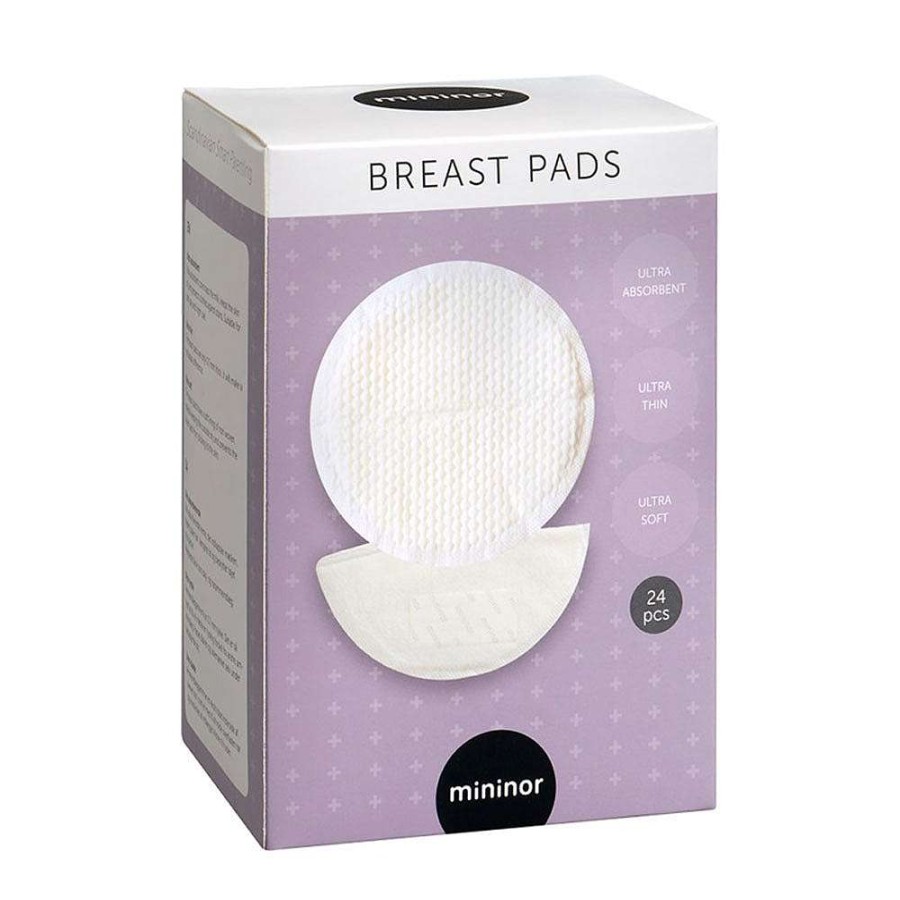 Feeding Mininor Breast Pump Accessories | Mininor Breast Pads White 24 Piece