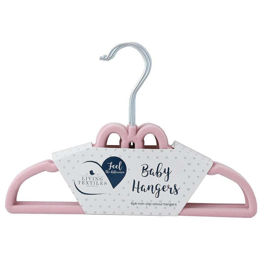 For Mum Living Textiles 3Rd Trimester | Living Textiles Coat Hanger 6Pk Pink Bow