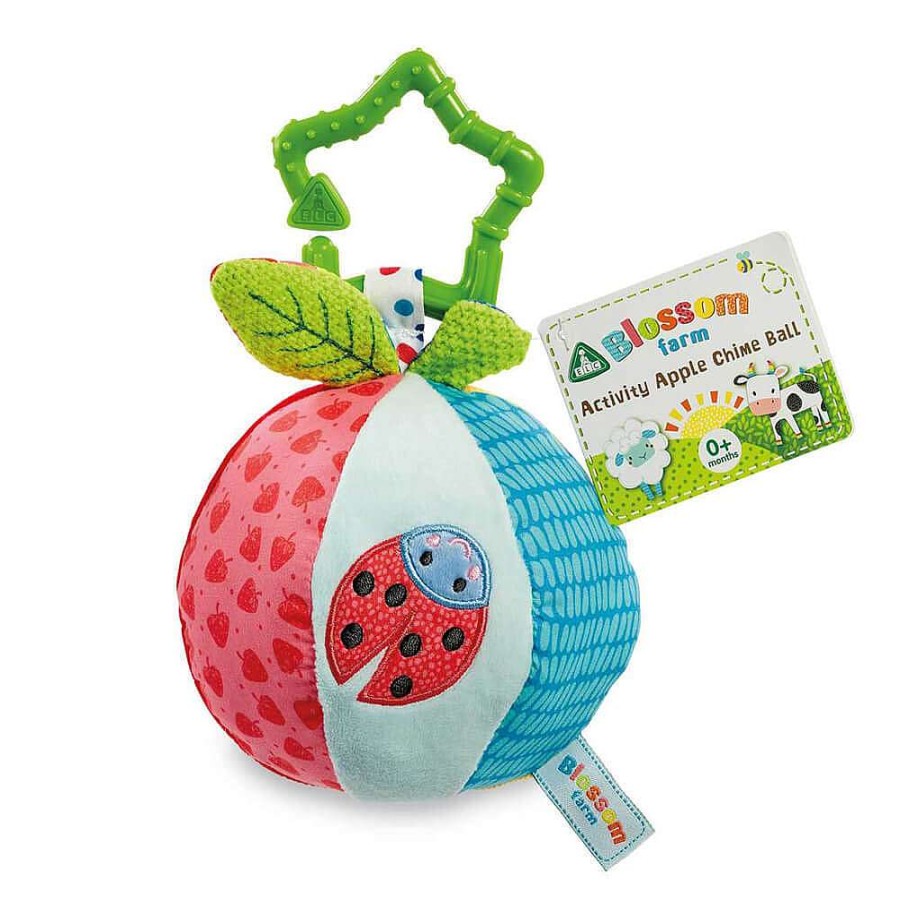 Playtime Early Learning Centre Plush Toys | Elc Blossom Farm Activity Apple Chime Ball