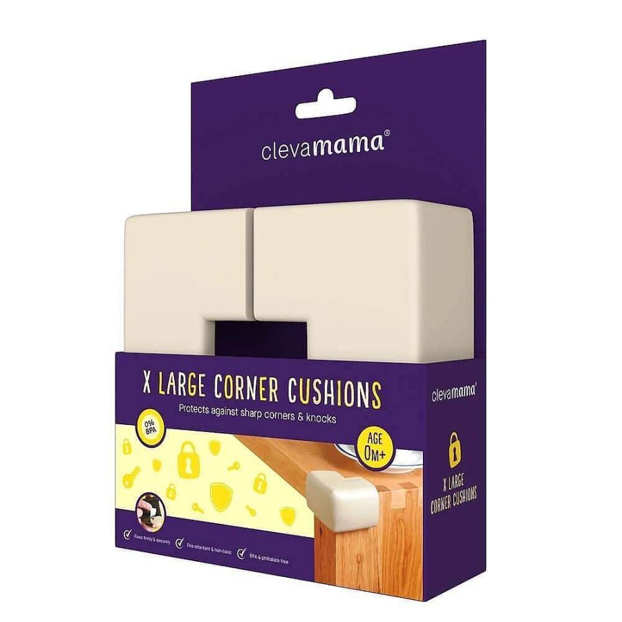 Safety Clevamama Corner Protection | Clevamama X-Large Corner Cushions 4Pk