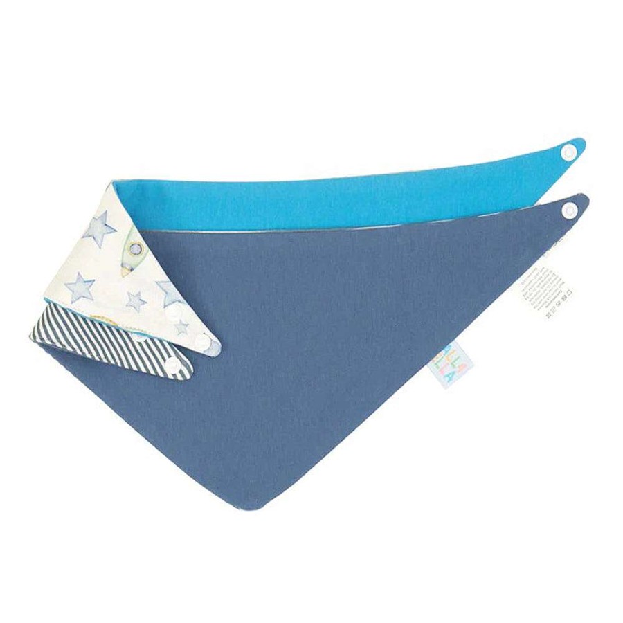 Feeding All4Ella Bibs | All4Ella Bandana Bibs 2Pk Rocket