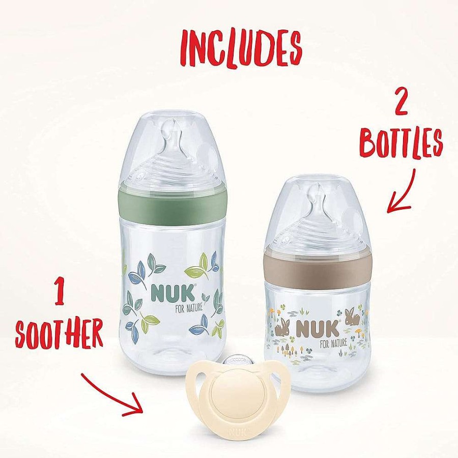 Feeding Nuk For Nature Bottles & Teats | Nuk For Nature Start Set