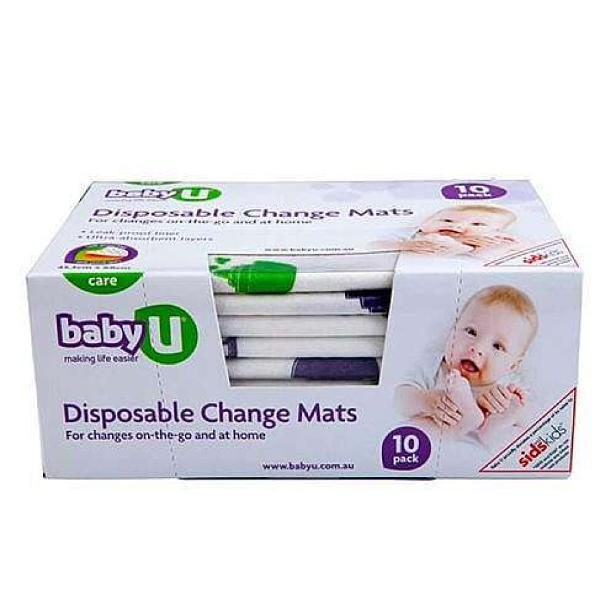 Nursery Baby U Change Mats | Baby U 10 Disposable Change Mats