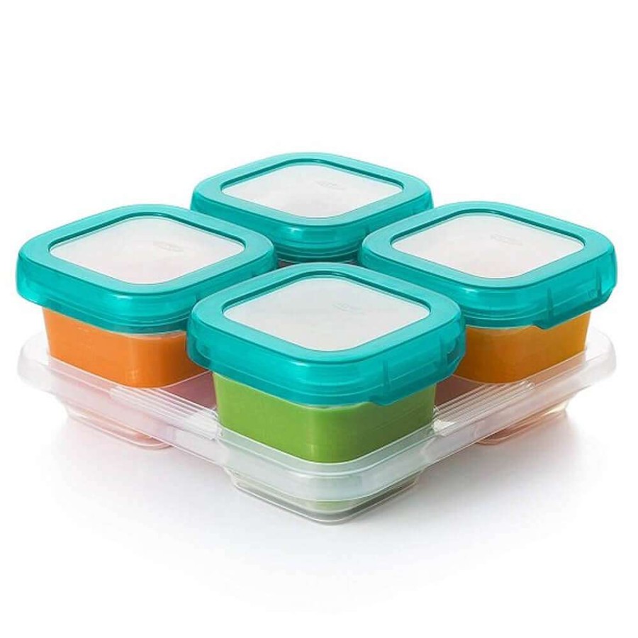 Feeding Oxo Tot Storage Containers | Oxo Tot Baby Blocks Freezer Storage Container Set 120Ml Teal