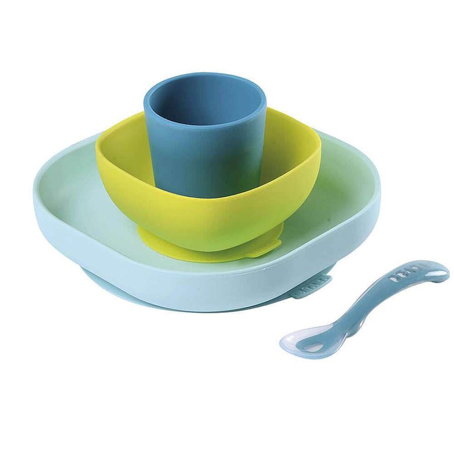 Feeding Beaba Utensils | Beaba Silicone Suction Meal Set