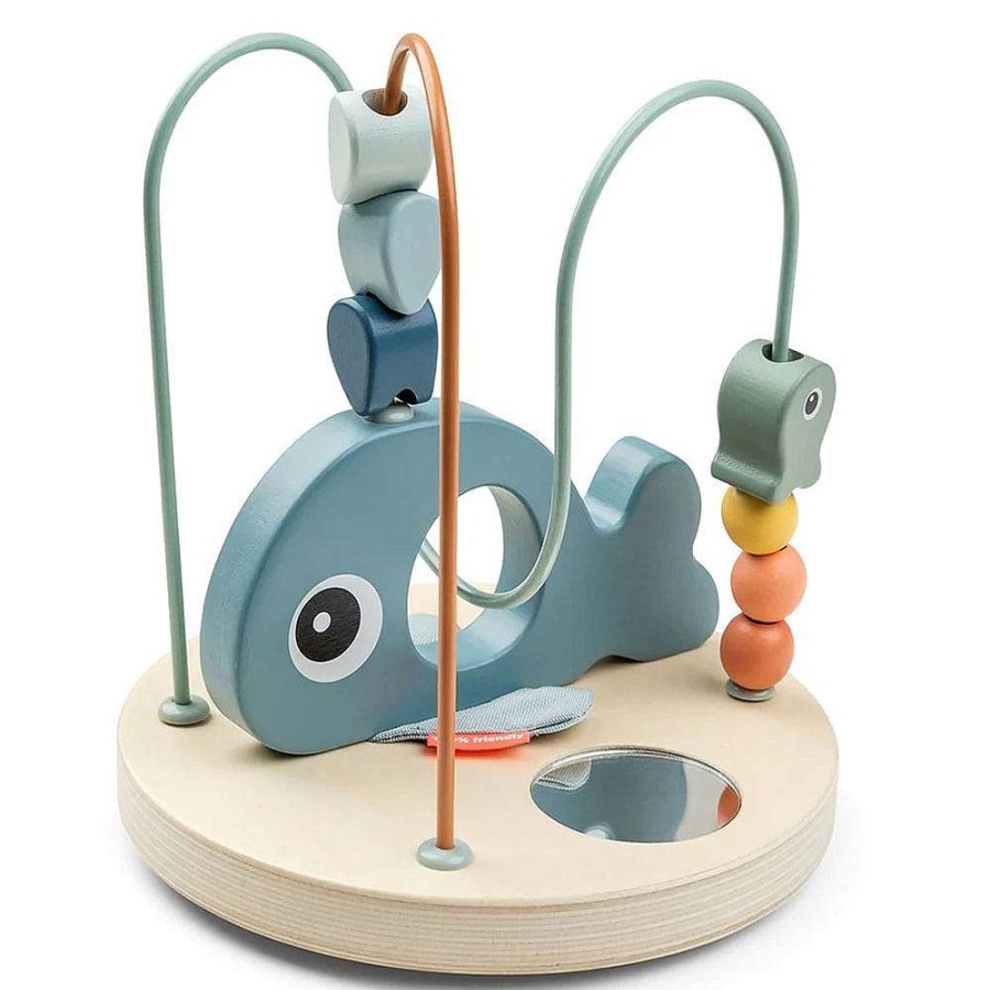 Playtime Done By Deer Wooden Toys | Done By Deer Bead Maze Wally Blue