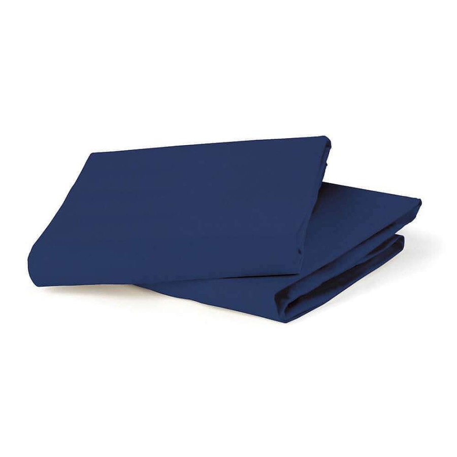 For Mum Bloom 3Rd Trimester | Bloom Alma Mini Organic 2 Piece Fitted Sheet Navy Blue