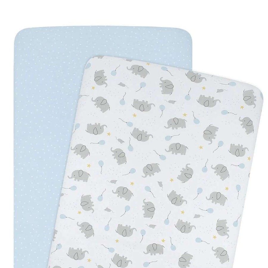 For Mum Living Textiles 3Rd Trimester | Living Textiles Mason Bassinet Fitted Sheet Jersey 2Pk