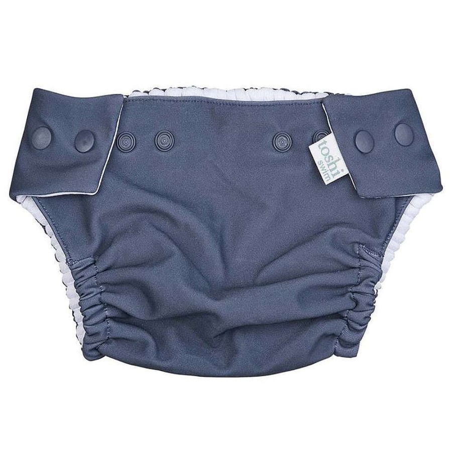 Babywear Toshi Swimwear | Toshi Swim Baby Nappy Solid Moonlight