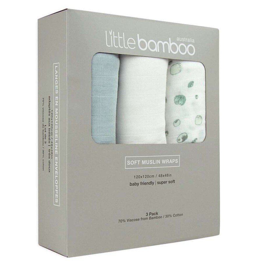 For Mum Little Bamboo 2Nd Trimester | Little Bamboo Muslin Wraps 3Pk