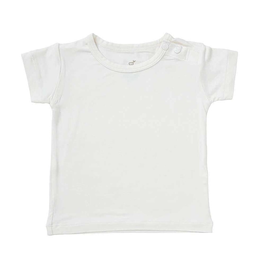 Babywear Boody Baby Baby T-Shirts & Tops | Boody Baby Bamboo T-Shirt Chalk