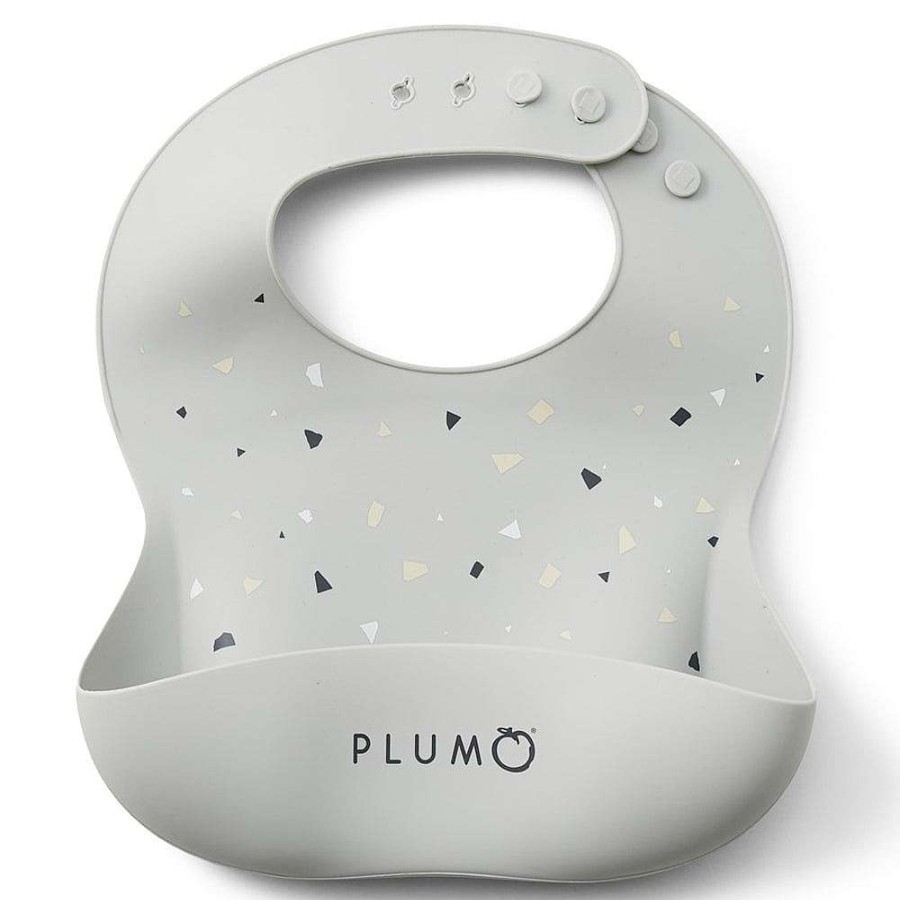 Feeding Plum Bibs | Plum 3 Piece Silicone Bibs & Spoon Set