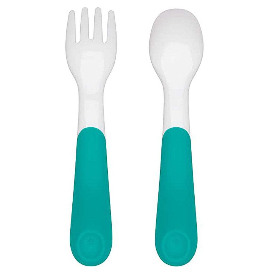 Feeding OXO Tot Utensils | Oxo Tot On The Go Plastic Fork & Spoon Set With Travel Case