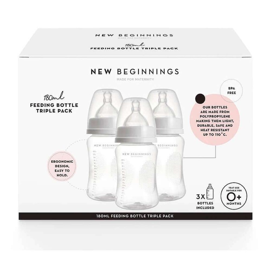 Feeding New Beginnings Bottles & Teats | New Beginnings Pp Bottle 3Pk