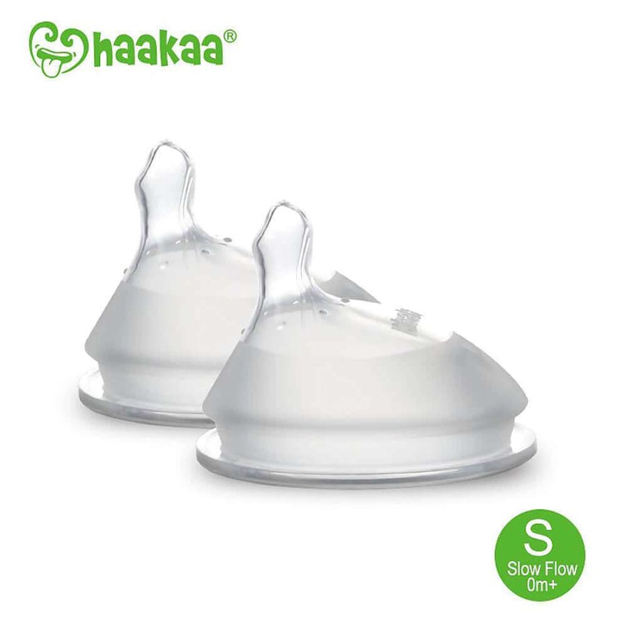 Feeding Haakaa Bottles & Teats | Haakaa Gen 3 Silicone Orthodontic Teat 2Pk