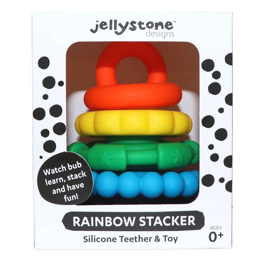 Playtime Jellystone Teething Toys | Jellystone Rainbow Stacker Teether Toy