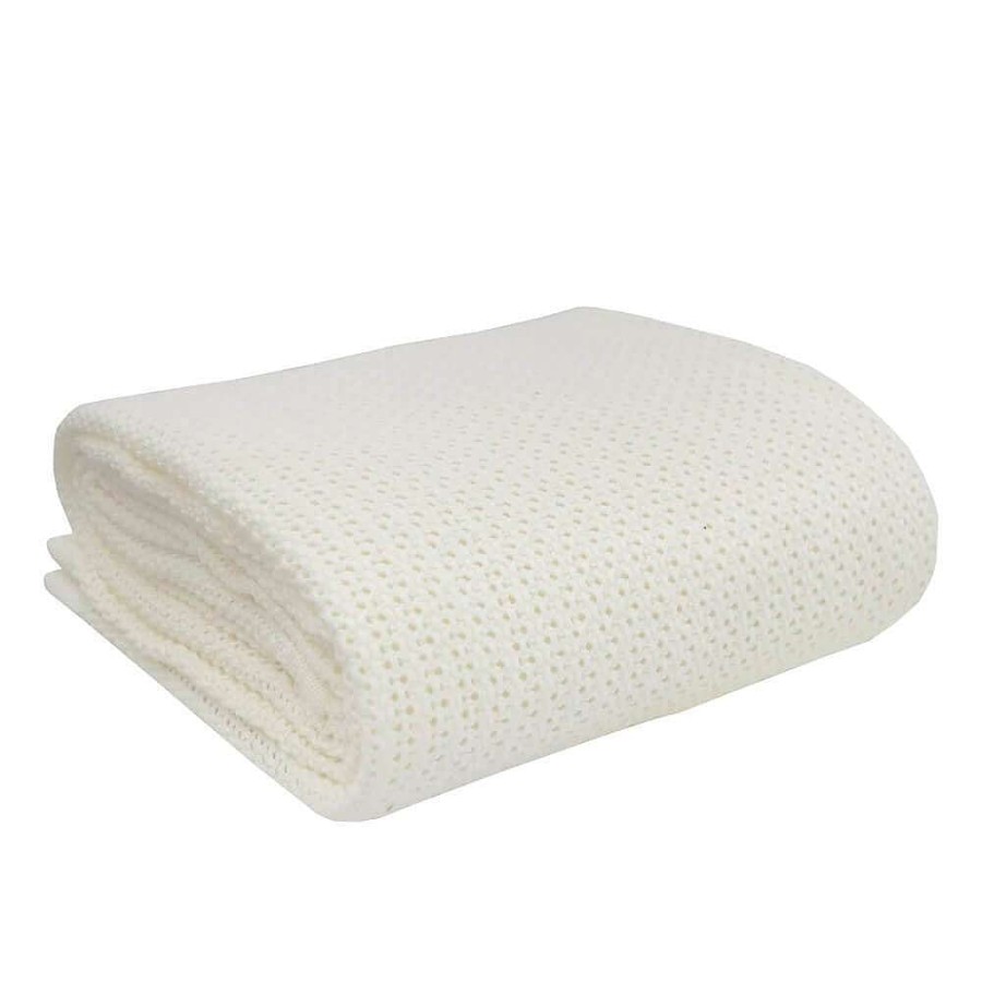 For Mum Living Textiles 3Rd Trimester | Living Textiles Organic Cellular Blanket - Cradle/Bassinet