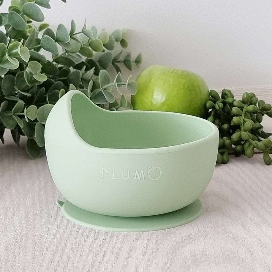 Feeding Plum Plates & Bowls | Plum Silicone Duck Egg Bowl Olive