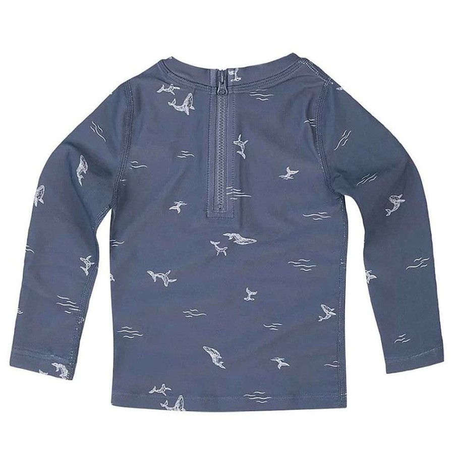 Babywear Toshi Swimwear | Toshi Swim Baby Rashie Long Sleeve Classic Whales