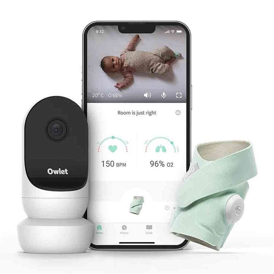 For Mum Owlet Newborn Essentials | Owlet Monitor Duo 2 Smart Sock 3 + Cam 2 Hd Video Camera