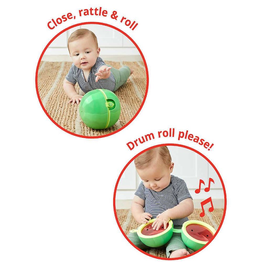 Playtime Skip Hop Baby Rattles | Skip Hop Farmstand Rattle Melon Drum