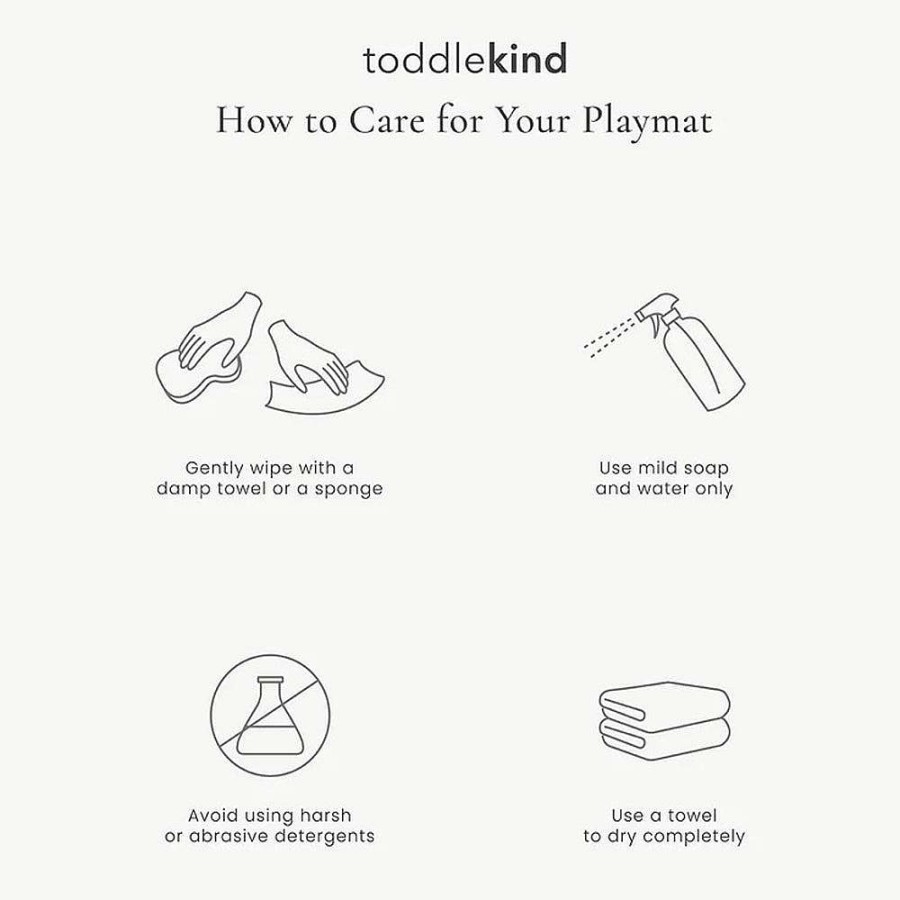 Playtime Toddlekind Playmats | Toddlekind Prettier Playmat Linear Mineral