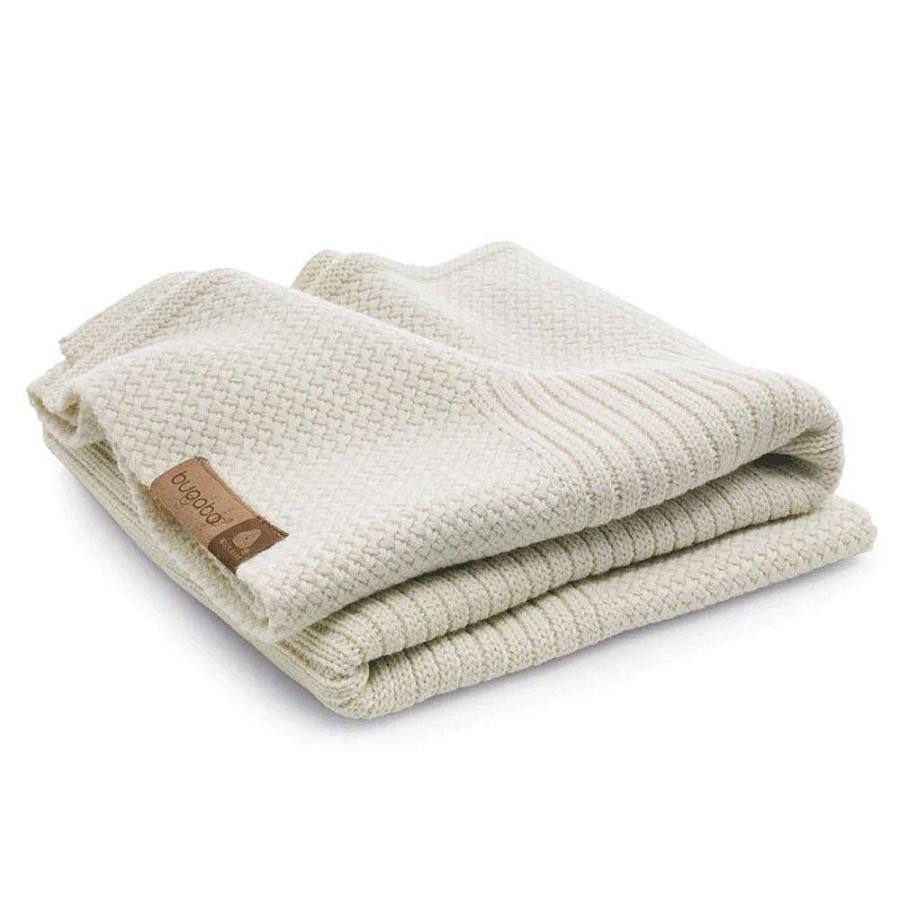 Nursery Bugaboo Baby Blankets | Bugaboo Soft Wool Blanket Off White Melange